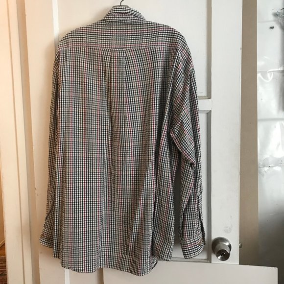 Orvis Seersucker Gingham Plaid Shirt - Picture 6 of 6